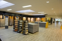 Afwerking showroom Morssink Bouwmaterialen